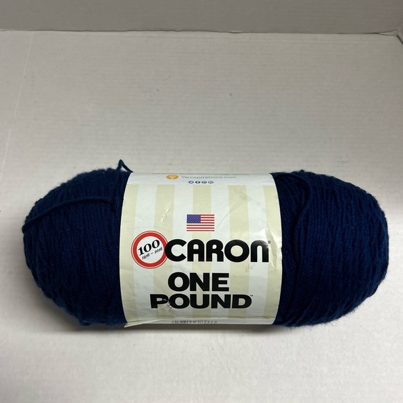 Carron One Pound Yarn-Midnight Blue Acrylic Machine Washable - Picture 1 of 2